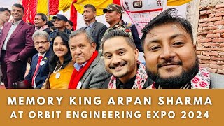 Memory King Arpan Sharma at Orbit Engineering Expo 2024 [upl. by Kirven]