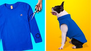 17 MELHORES DICAS E TRUQUES DE COSTURA PARA FAZER ROUPAS E ACESSÓRIOS FÁCEIS PARA CACHORROS E GATOS [upl. by Kcyrred389]