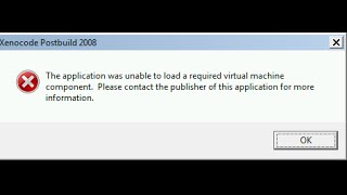 Unable to load a required virtual machine component FIX [upl. by Ayokahs62]