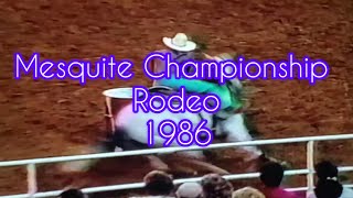 Mesquite Championship Rodeo  1986 Barrel Racing [upl. by Camfort]