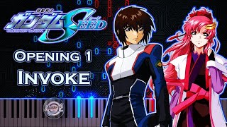 Gundam Seed Opening 1 Invoke Piano Cover  Synthesia Piano Tutorial [upl. by Brewer83]