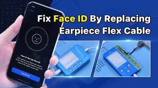 iPhone X Face ID Not Working Fixed By Replacing Earpiece Flex Cable [upl. by Marsland]