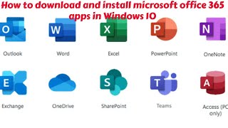 How to download and install Microsoft office 365 apps in Windows 10  install Office 365 in Windows [upl. by Aineval]