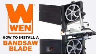 How to Install and Tension a WEN Bandsaw Blade [upl. by Pickett859]