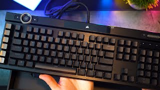 Corsair K100 RGB gaming keyboard unboxing Watch it here [upl. by Enelegna241]