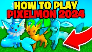 How To Play PIXELMON On Minecraft Bedrock in 2024 121 WORKING [upl. by Darren]