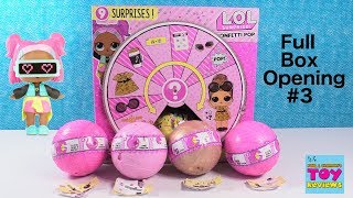 LOL Surprise Confetti Pop Doll Full Case Unboxing 3 Toy Review  PSToyReviews [upl. by Moira64]