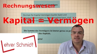 Kapital und Vermögen  Rechnungswesen  Lehrerschmidt [upl. by Eiramadnil]