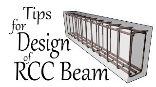 Tips for Design of RCC Beam  Civil Engineering Videos [upl. by Jorrie]