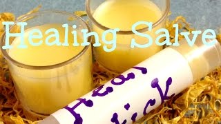 Homemade Healing Salve Recipe  DIY in 5 Minutes [upl. by Hanway]