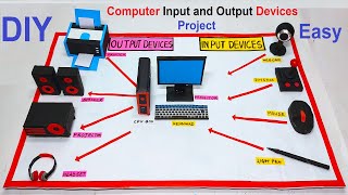 computer input and output devices project model  diy  simple and easy  howtofunda [upl. by Yehudit]