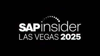 SAPinsider Las Vegas  Hear from our valued partners [upl. by Lanaj]