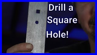 How To Drill a Square Hole  Super Easy Tip [upl. by Latoyia]