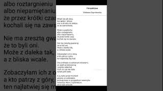 „Perspektywa” Wisława Szymborska [upl. by Arikal]