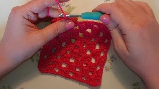 VIRKA mormorsrutor  mormorsruta steg för steg för absoluta nybörjare  granny square swedish [upl. by Alleuol]