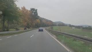 Beautiful drive from Forcheim to Ebermannstadt Frankischeschweiz germany fränkischeschweiz autumn [upl. by Trofmoc]