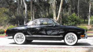 1971 Volkswagen Karmann Ghia Totally Restored black  red  white [upl. by Ateuqahs]