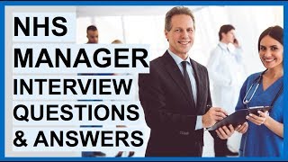 NHS MANAGER Interview Questions And Answers [upl. by Inihor]