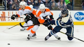 Anthony Duclair shows off incredible stick skills from knees to score amazing goal [upl. by Ayyidas]