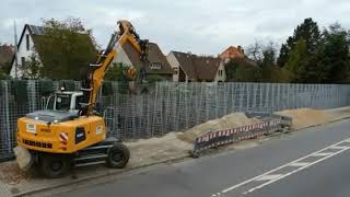 Aufbau einer 3 Meter Laermschutzwand in 2 Minuten [upl. by Rutra422]