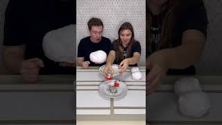 Choose food challenge 😂 Who has how many Kinder chocolate eggs 🙄 shorts Best video by Hmelkofm [upl. by Aip]