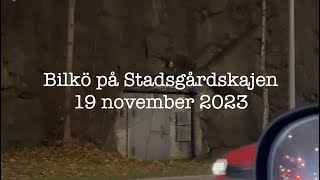 Bilkö på Stadsgårdskajen Stockholm19 november 2023 [upl. by Adnima634]