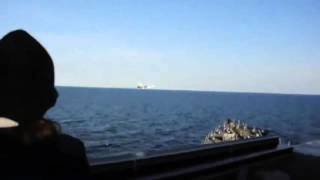 US Navy ship encounters aggressive Russian aircraft in Baltic Sea [upl. by Jeremiah827]