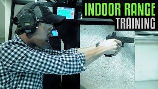 How to Train in an Indoor Range  Handgun [upl. by Nosnevets]