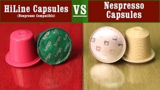 Nespresso Capsules vs compatible Capsules by HiLine Coffee Company  Comparison amp Review [upl. by Enaud]