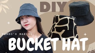 【漁夫帽 手作】DIY bucket hat\雙面漁夫帽手作教學\双面渔夫帽 手作\バケットハット 作り方\버킷햇 만들기\easy hat diy\Refashion舊衣改造 [upl. by Gonzalo174]