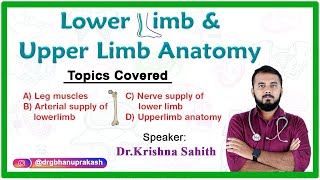 Anatomy Of The Lower Limb  Live Streaming By Dr Krishna [upl. by Cormier]