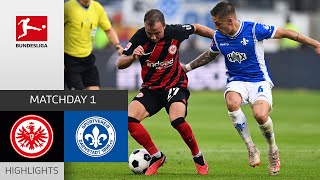 Kolo Muani Scores Again  Frankfurt  Darmstadt 10  Highlights  Matchday 1 – Bundesliga 2324 [upl. by Narhet]