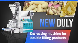 PROFESSIONAL DOUBLE FILLING FORMING AND ENCRUSTING MACHINE NEW DULY BRALYX [upl. by Hobey413]