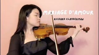 Mariage d’Amour  Richard Clayderman  Violin Cover by XJ Violin [upl. by Rebmeced429]