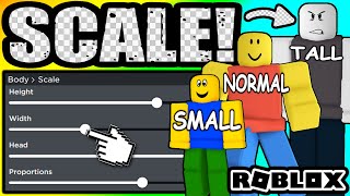 You MUST TRY These Avatar SCALE TRICKS ROBLOX [upl. by Anirbak190]