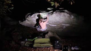 Raw Send  Vitruvian Man 7CV9  Chironico Bouldering [upl. by Enovad]