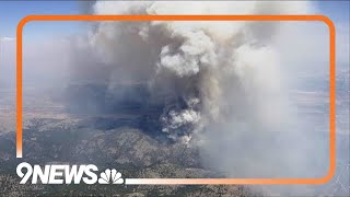 WATCH LIVE Evacuations underway for wildfire burning west of Loveland [upl. by Larrej]