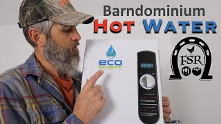 Installing an EcoSmart 18 TANKLESS WATER HEATER in the Barndominium [upl. by Stafford]