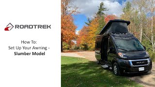 Roadtrek How to set up your awning Slumber Model [upl. by Zerelda749]