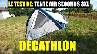 Le test de Tente de camping Air Seconds 3XL QUECHUA  DECATHLON gonflable [upl. by Biddy]