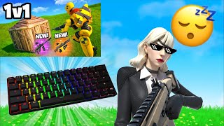 Ducky One 2 Mini Keyboard ASMR │Crazy Fortnite 1v1 Gameplay [upl. by Ainirtac13]