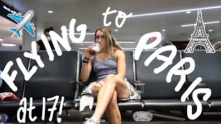 Flying to Paris  AIRPORT VLOG [upl. by Solrak728]