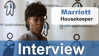 Marriott Interview  Housekeeper [upl. by Trembly]