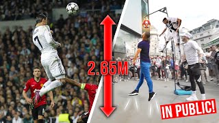 CRISTIANO RONALDO HEADER CHALLENGE😱 IN PUBLIC  Billy Wingrove amp Jeremy Lynch [upl. by Barnabas]