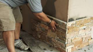 Decor Stone Australia Ledge Stone Application previous video [upl. by Aimahs]