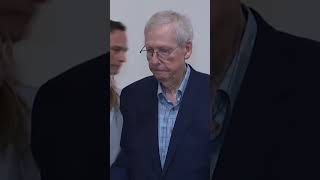 Mitch McConnell freezes struggles to speak again in press appearance shorts [upl. by Relda683]