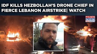 IDF Kills Hezbollah Drone Chief As Terrorist Cheats Ceasefire Deal Deadly Lebanon Airstrike on Cam [upl. by Nadoj]