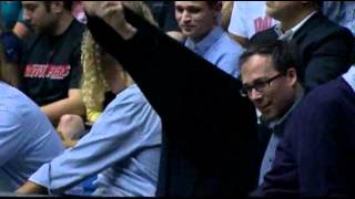 Raw Video Obama Cameron Attend NCAA Game [upl. by Ellenehc120]