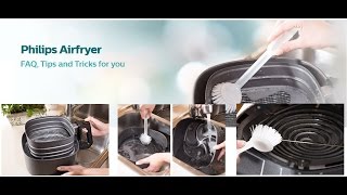 Philips Air fryer How to clean Air fryer [upl. by Irej]