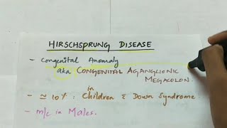 Hirschsprung disease  Pathology  Handwritten notes [upl. by Alicul]